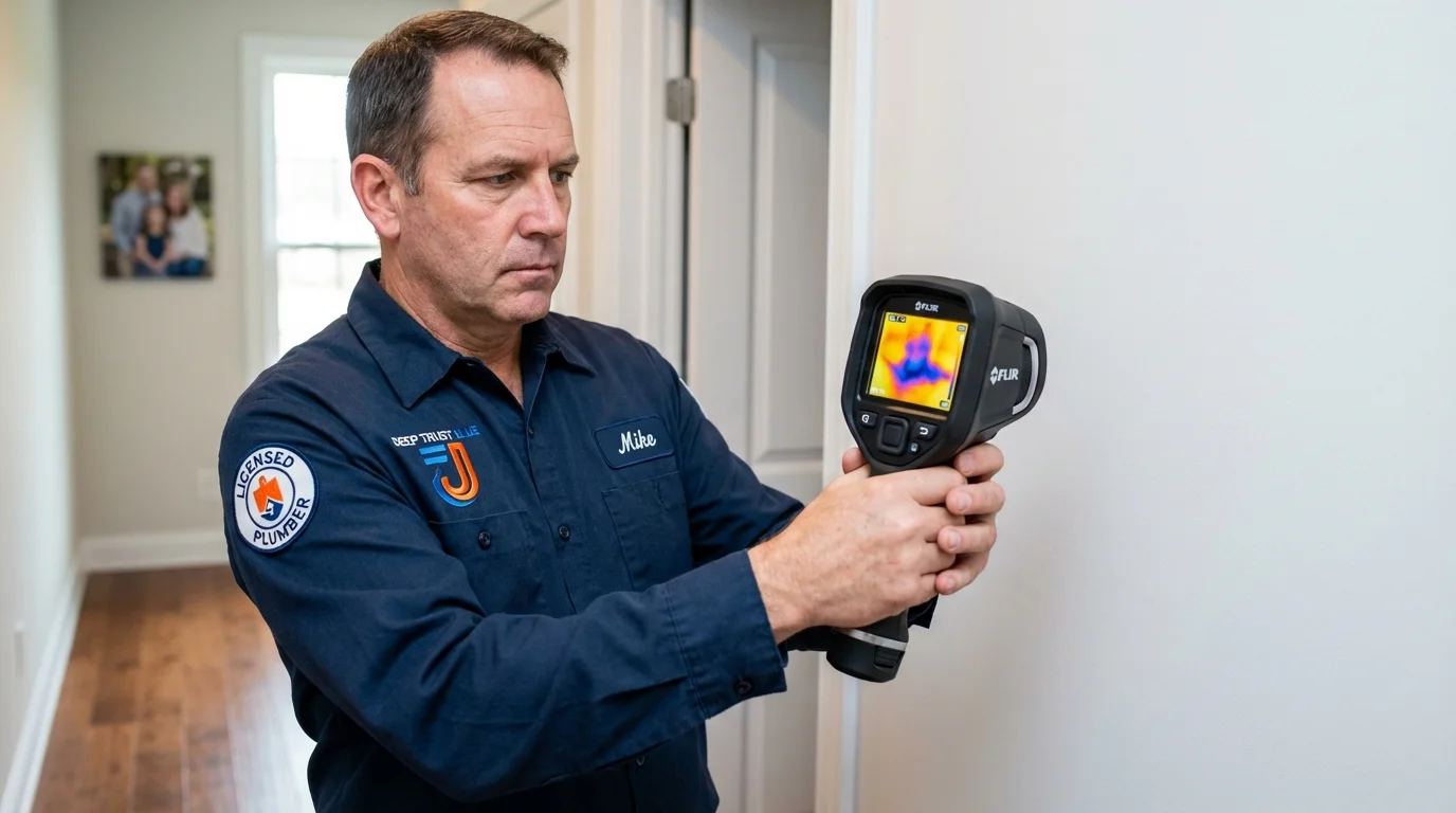 Thermal imaging leak detection by Johns Plumbing LLC in Weirton